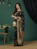 Black Pure dola banarasi silk zari woven wedding saree with blouse