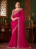 Rani satin silk sequins mbroidered wedding saree with blouse 1416