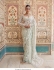 Bollywood Model aqua green net sequins embroidered saree
