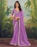 Lavender georgette wedding saree with heavy embroidered blouse 1010