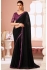 Black georgette wedding saree with heavy embroidered blouse 8003