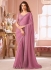 Onion Pink georgette wedding saree with heavy embroidered blouse 8006