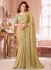 Golden georgette wedding saree with heavy embroidered blouse 8015