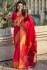 Rani Pink woven paithani soft silk traditional wedding saree with blouse 003