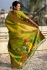 Parrot green woven paithani soft silk traditional wedding saree with blouse 007