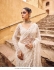 Bollywood Model White net sequins embroidered wedding saree