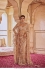 Bollywood Model Beige net sequins embroidered wedding saree
