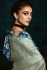 Powder blue tissue sequins embroidered wedding saree with blouse 2179