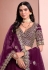 Wine art silk lehenga choli 1002