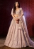 Pink silk wedding lehenga choli 96001