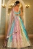 Multicolor organza lehenga choli 202710