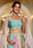 Multicolor organza lehenga choli 202710
