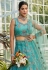 Sea green net lehenga choli 202716