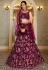 Wine net lehenga choli 202720