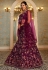 Wine net lehenga choli 202720