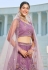 Purple net a line lehenga choli 202719