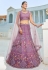 Purple net a line lehenga choli 202719