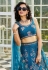 Navy blue net a line lehenga choli 202717