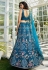 Navy blue net a line lehenga choli 202717