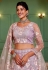 Lavender satin lehenga choli 202730