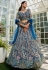 Navy blue net lehenga choli 202742