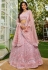 Peach net lehenga choli 202744