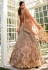 Brown net a line lehenga choli 202745