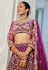 Wine net a line lehenga choli 202733