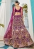 Wine net a line lehenga choli 202733