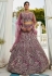 Purple net a line lehenga choli 202739