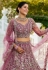 Purple net a line lehenga choli 202739