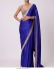 Bollywood Rakul Preet singh inspired mirror work rangoli silk blue saree