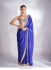 Bollywood Rakul Preet singh inspired mirror work rangoli silk blue saree