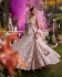 Blush pink heavy embroidery mirror work wedding a line lehenga choli LDH014