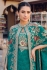 Indian wedding dress in Green gown jacket cape suit with embroidery 3120