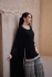 Black palazzo suit with hand work embroidery for wedding 3135