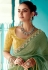 Pista green organza saree with blouse 2193