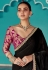 Black organza saree with blouse 2201