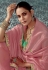 Peach organza saree with blouse 2200