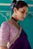 Purple organza saree with blouse 2192