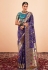Blue silk paithani saree 191003