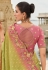 Pista green silk saree with blouse 7001