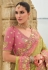 Pista green silk saree with blouse 7001