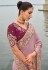 Lavender silk saree with blouse 7004