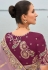 Lavender silk saree with blouse 7004