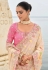 Cream silk saree with blouse 7007