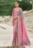 Pink silk half n half saree 7011