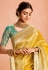 Yellow tissue silk saree with blouse 401