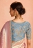 Pink tissue silk saree with blouse 411