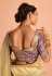 Beige tissue silk saree with blouse 406